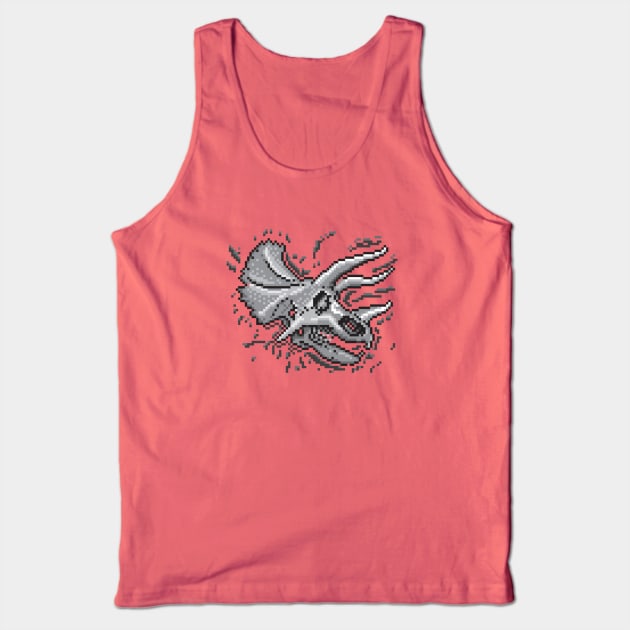 Pixkull - Triceratops Tank Top by TeeBC